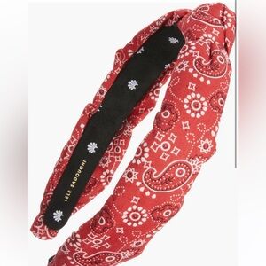 Lele Sadoughi Red Paisley Hairband